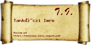 Tankóczi Imre névjegykártya