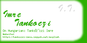 imre tankoczi business card